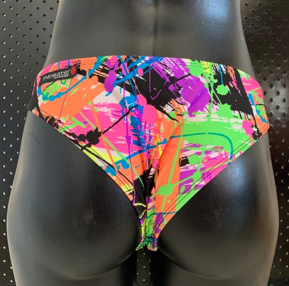 35%OFFSALE *** MissManeater VANDALIZE buckle front fixed hipster boutique bikini pant *** MAX coverage!