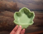 Fire King Jadeite Maple Leaf Bowl - Vintage 1950s - MCM