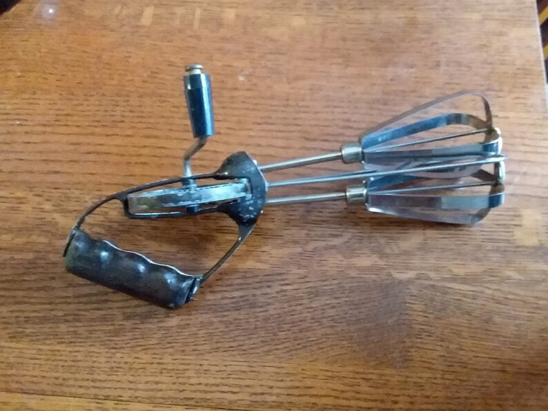 Vintage Egg Beaters Stainless Steel Hand Crank Mixer Etsy