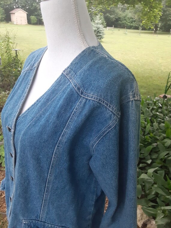 Vintage Jean Jacket - Cute Women's Fitted Style -… - image 5