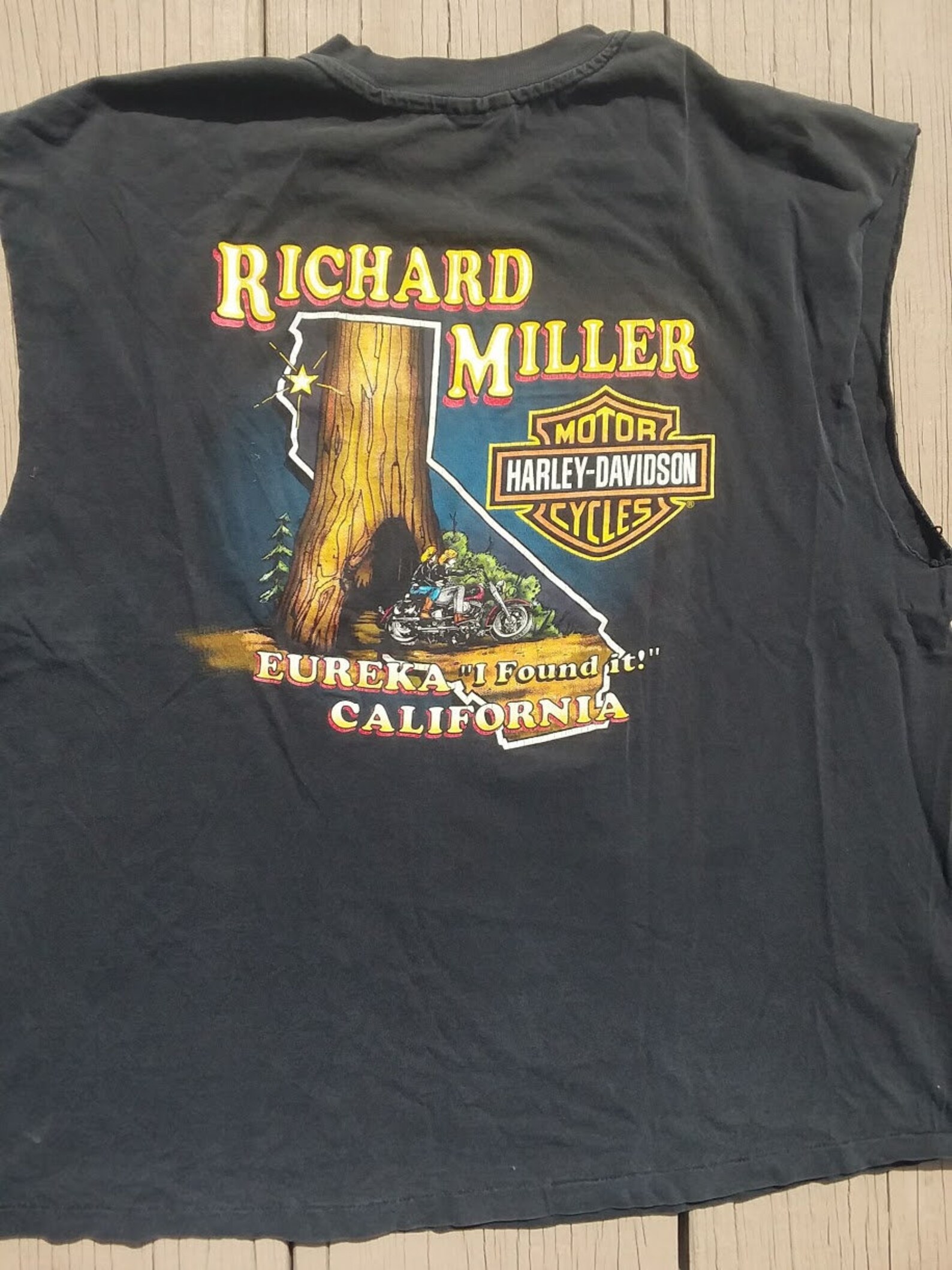 90s Harley Davidson Sleeveless Tank Eureka California | Etsy