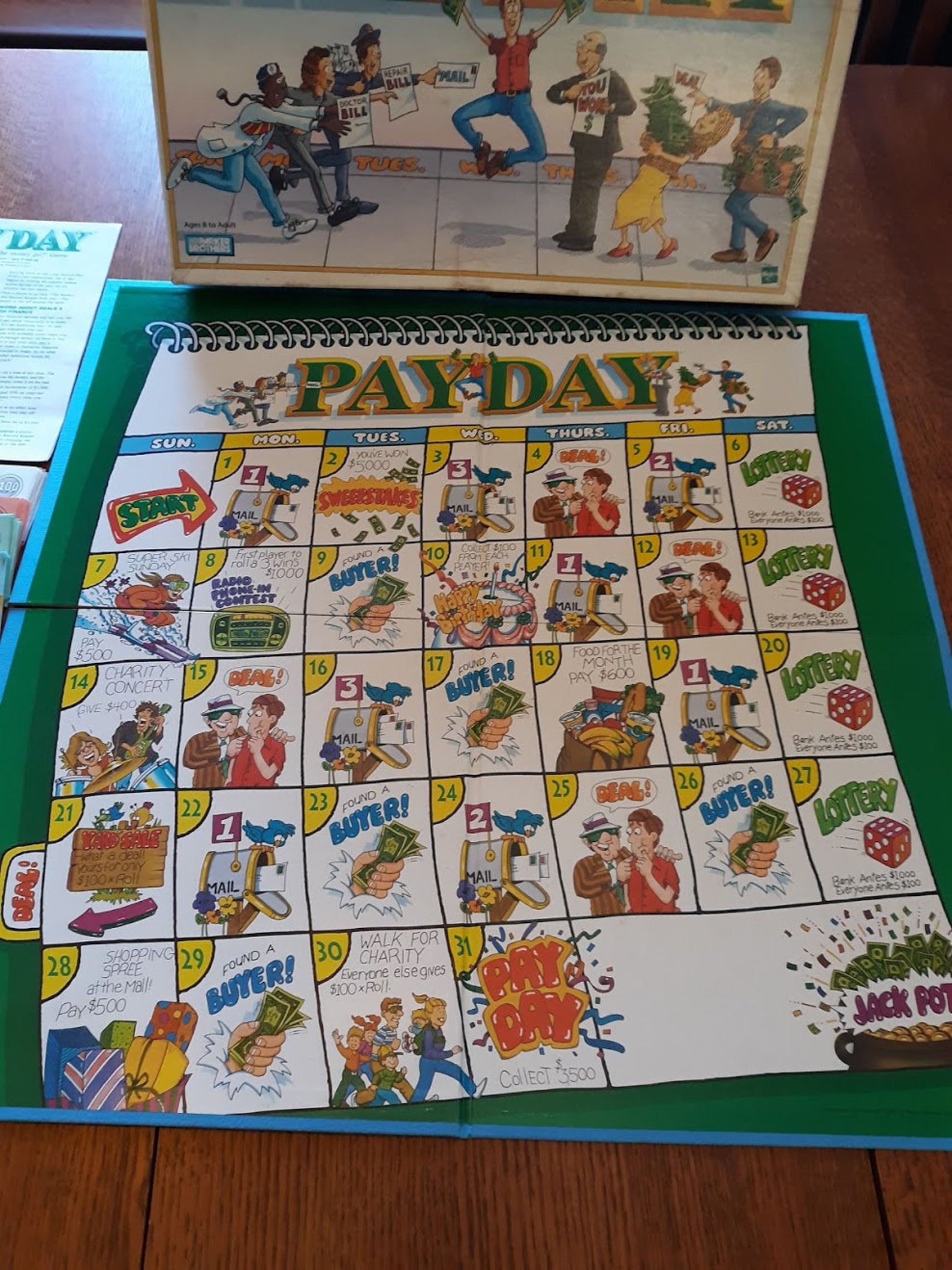 1999 Complete Payday Board Game by Parker Brothers Etsy