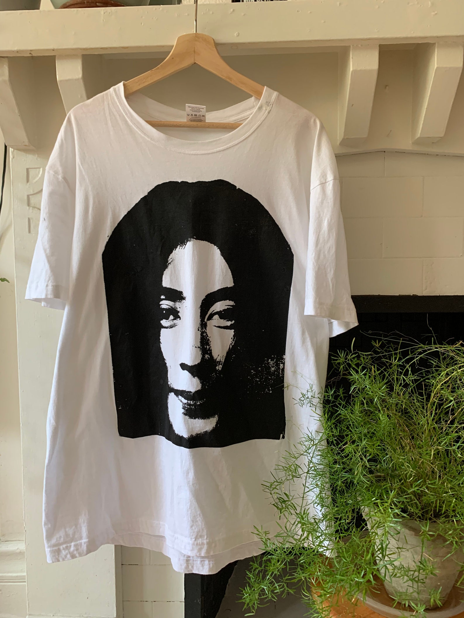 YOKO ONO Portrait Handmade Silkscreened T-shirt - Etsy