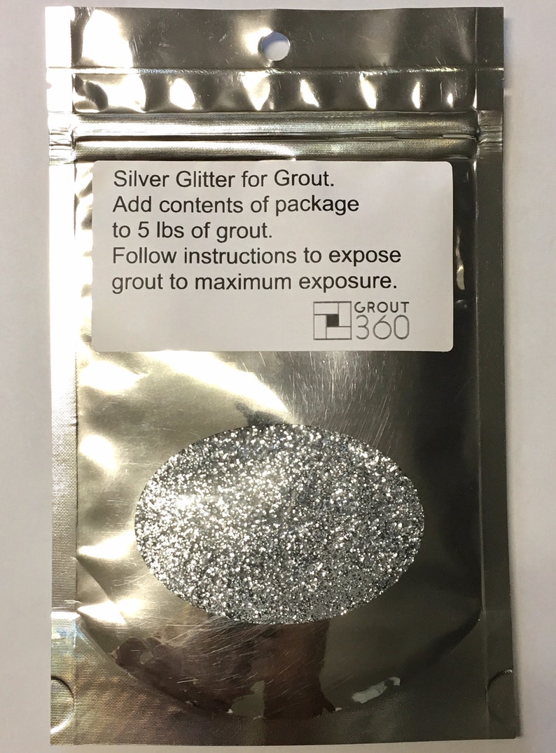Silver Grout Glitter 50 grams/ 1.75 oz. for adding an extra Etsy