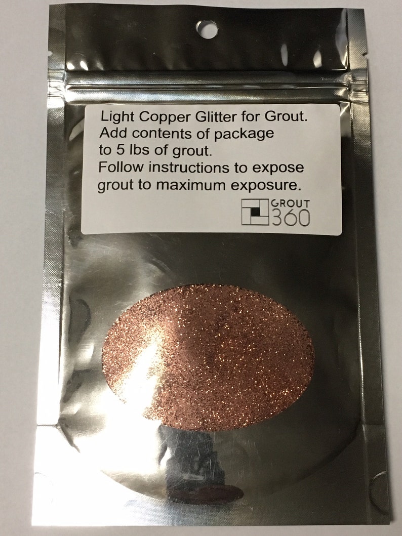 Light Copper Grout Glitter 50 grams/ 1.75 oz. for adding an Etsy