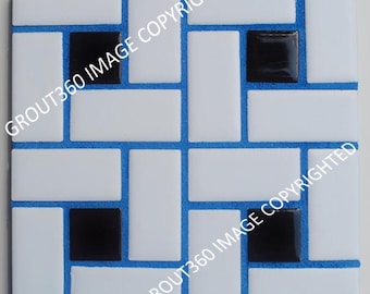 Buzzed Blue 10 Pound Bag, Unsanded Grout with Blue Colorant added. Tile Grout Colors. 10 pounds of grout