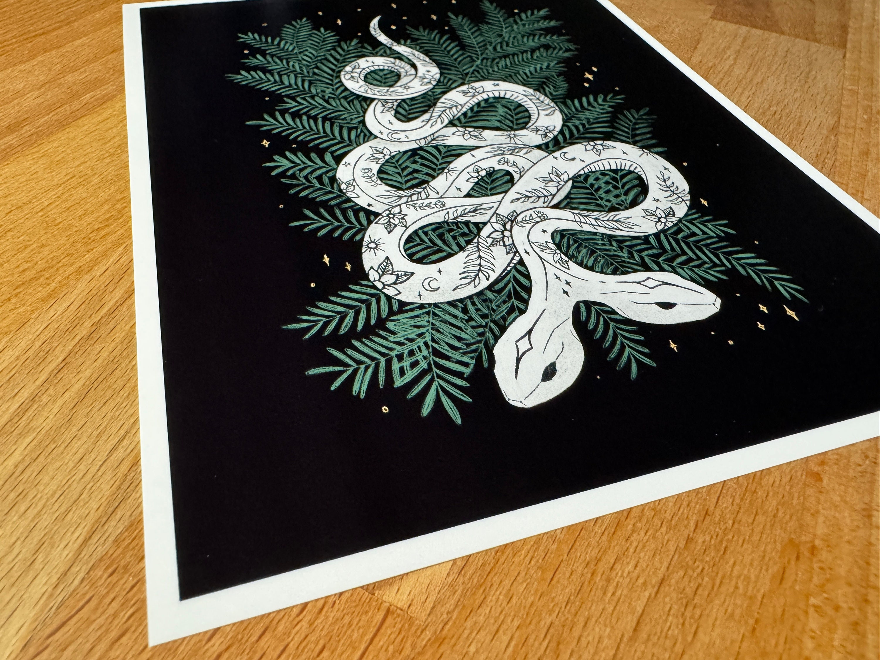 Two Headed Snake Art Print - Etsy