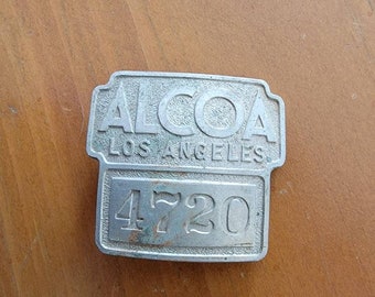 Alcoa Los Angeles Vintage Employee Badge