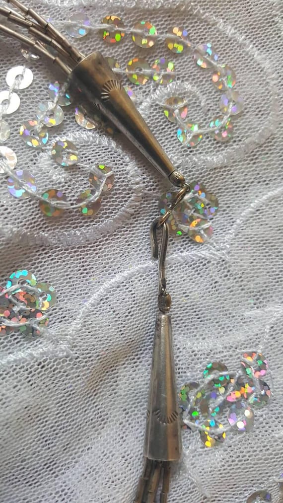 Native American Sterling Silver Liquid Bead Neckl… - image 4