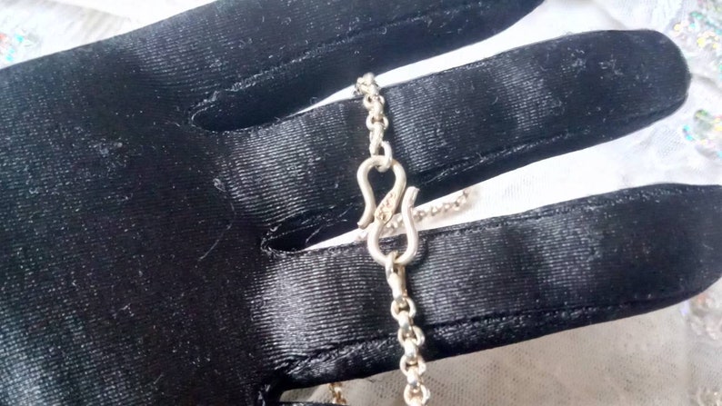 Pu&ograve; includere: Una collana a catena d'argento con chiusura a moschettone. La catena &egrave; composta da piccoli cerchi collegati.
