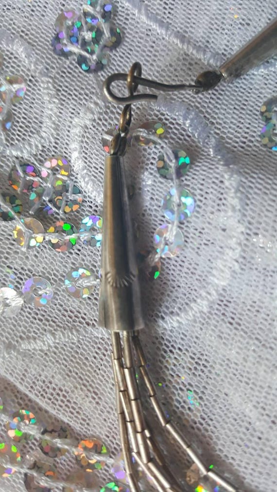 Native American Sterling Silver Liquid Bead Neckl… - image 5