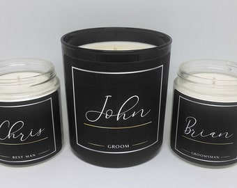 Wedding Candle | Handmade Soy Candle | Wedding Gift, Personalized Candle, Name Candle, Wedding Roles