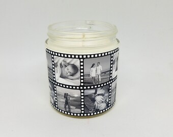 3.5oz. Photo Reel Candle︱Soy Candle | Photo Candle | Gifts for Him, Gifts for Her, Anniversary, Birthday, Christmas