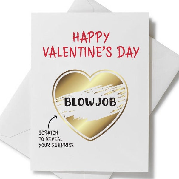 Blowjob Greeting Card | Couples, Wedding, Anniversary Card, Valentine's Day Card, Gifts for Her, Gifts for Him, Gift ideas