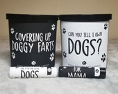 Two Pet Candle Two Lip Balm Bundle 9oz Soy Candle Birthday, Christmas, Gifts for Him, Gifts for Her, Dogs, Cats