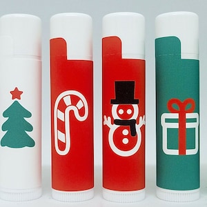 Christmas Lip Balms | Stocking Stuffers | Christmas Gifts | Mix & Match | Icons, Party Favors, Gift Ideas, Chapstick, Christmas Party