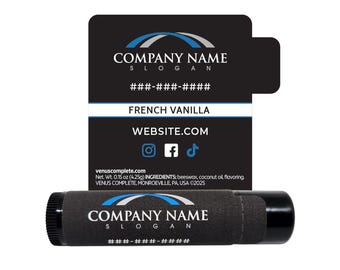 Custom Business Card Lip Balm | Personalized Marketing for Promotional Giveaways