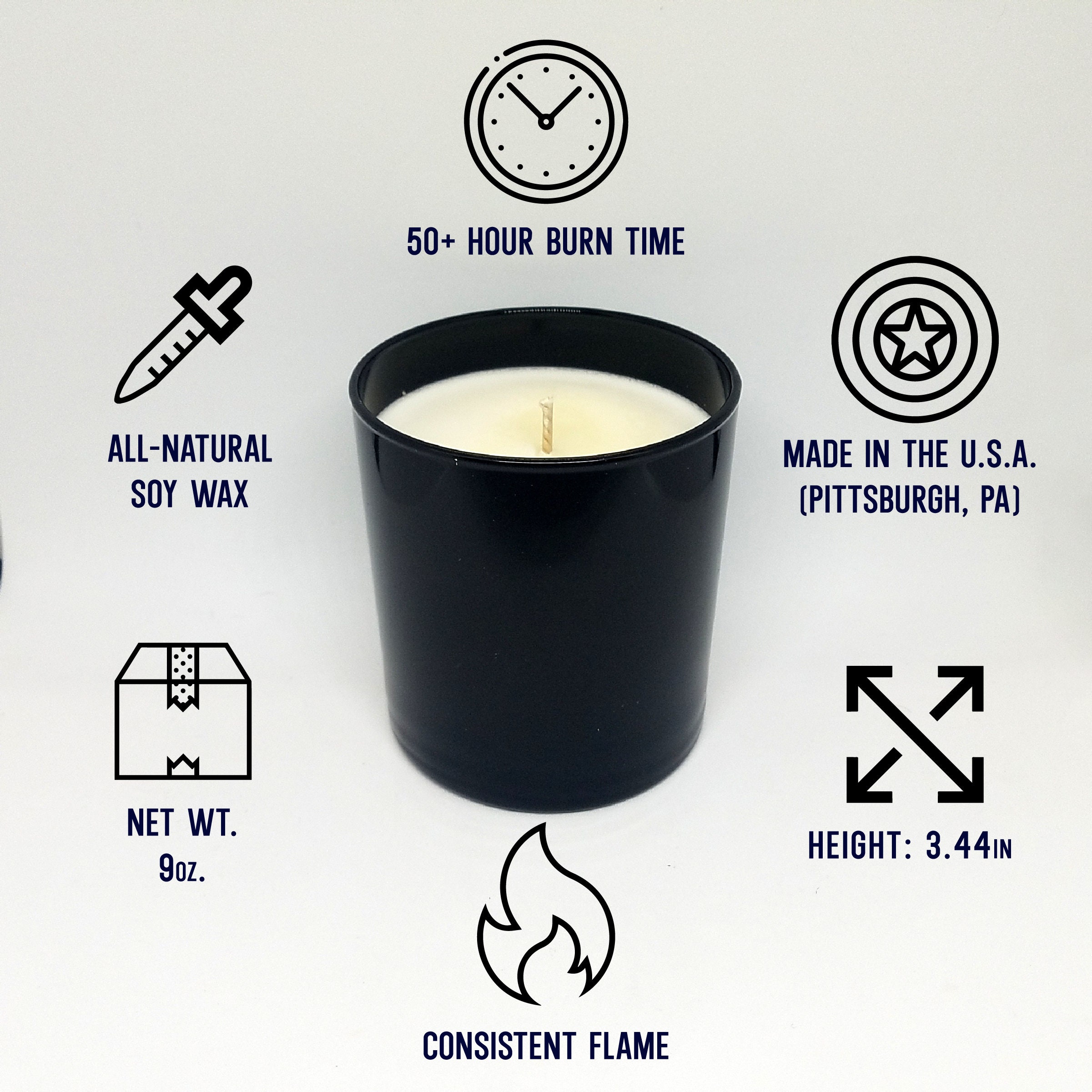 9oz. Horror Candlehandmade Soy Candlescented Candle Black Etsy