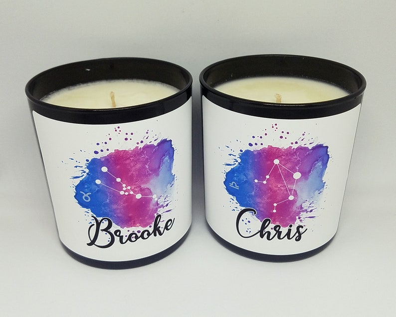9oz. Zodiac Constellation Candlesoy Candle Birthdate Etsy