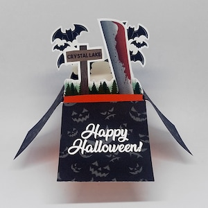 Halloween Pop-Up Karte - Gruseliges 3D Horror Gruss Geschenk
