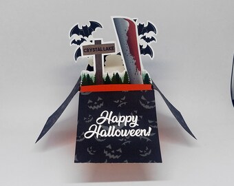 Halloween Pop-Up Greeting Card | Cutout Pop Up Spooky Cards | Horror Card, Scary Movie, Halloween, Birthday, Gifts for Him, Gifts for Her