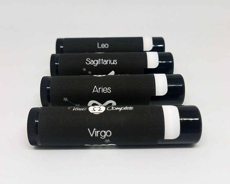 Zodiac Sign Lip Balm Astrology Lip Balms Choose Your Etsy