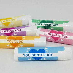 Valentine&#39;s Day Lip Balm | Funny Candy Hearts | Lip Balms, Lip Balm | Gifts for Her, Gifts for Him, V-day, V-Day Gift, Valentine&#39;s Day Gift