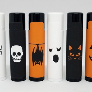 Halloween Lip Balms | Halloween Party, Trick or Treat, Halloween Favors | Icons, Party Favors, Thank You Favors, Gift Ideas, Chapstick