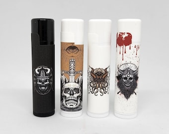 Viking Lip Balm︱Nordic, Norse, Mythology, Pagan, Vikings, Celtic, Gothic, Illustration, Art, Goth, Symbol Wedding | Chapstick