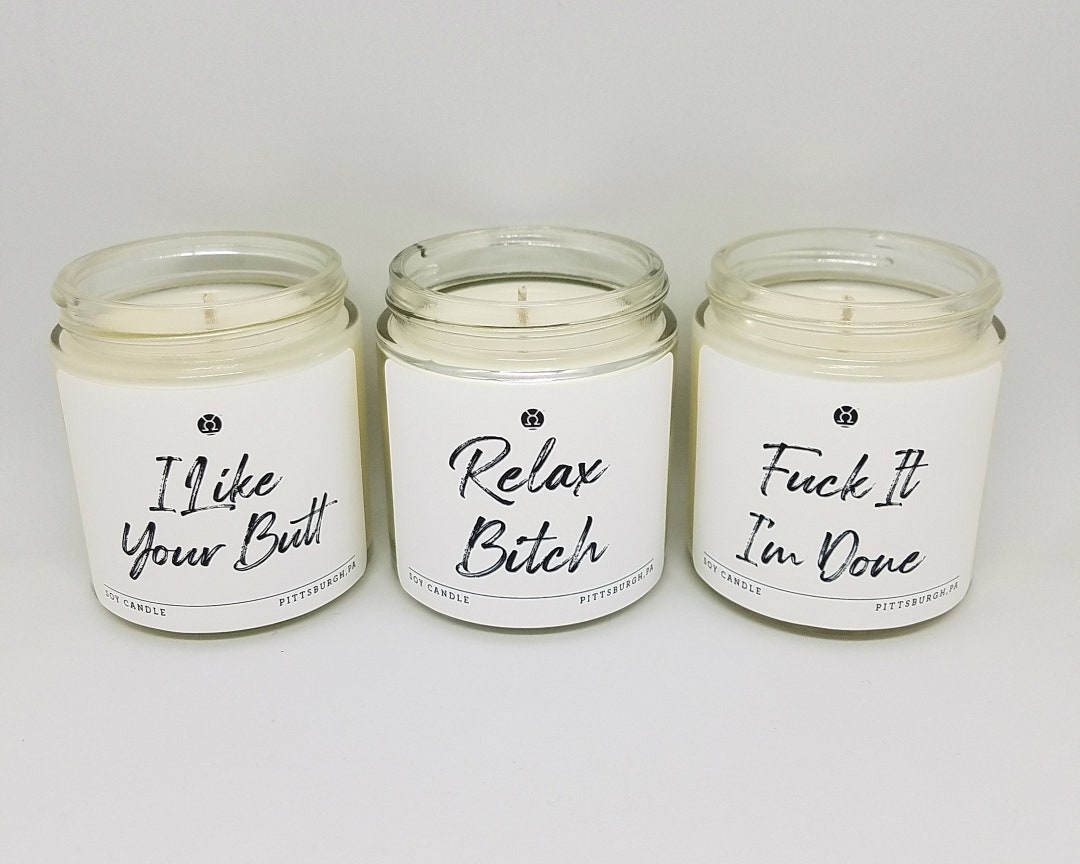3.5oz. Funny Insult Candlesoy Candles Sarcasm, Joke, Quotes