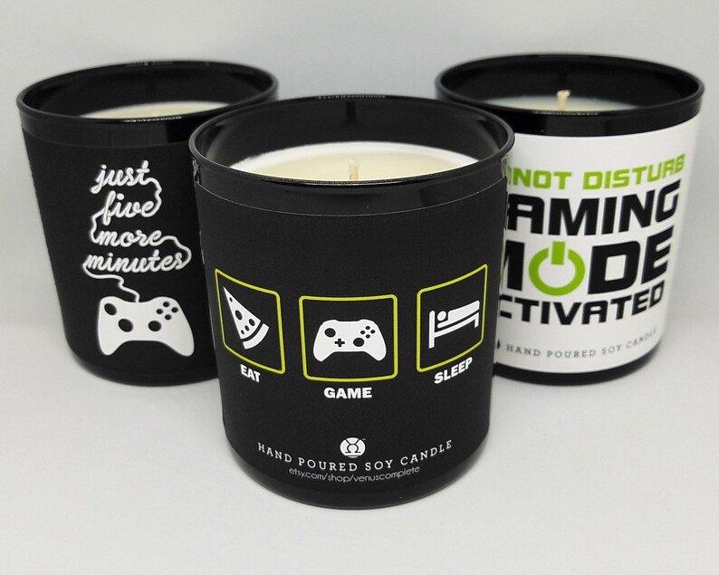 9oz. Gamer Candlevideo Game Candle Gaming Computer Etsy