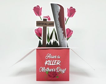 Have a Killer Mother's Day Pop-Up Card | Mother's Day Card | Horror Card, Scary Movie, Greeting Card, Mother's Day, Gifts for Mom