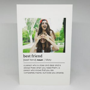 Tarjeta de felicitación para mejores amigos, tarjeta personalizada, regalo para mejores amigos, regalos para él, regalos para ella, regalos para mejores amigos