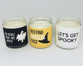 3.5oz. Fall Halloween Candle | Soy Candle | Fall, Pumpkin, Halloween, Pumpkin Spice Latte, Gifts for Her, Fall Candles