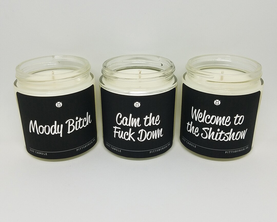 3.5oz. Funny Candlesoy Candles Insult, Sarcasm, Joke, Quotes