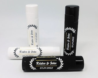 Wedding Lip Balm | Wedding Favors, Wedding Chapstick, Personalized Lip Balm, Wedding Giveaways  | Beeswax, Moisturizing, Lip Care, Skin Care