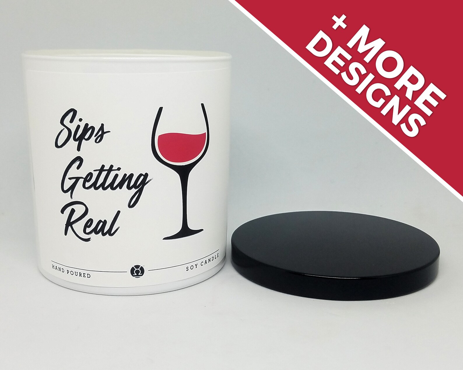 9oz. Wine Candle Handmade Soy Candle Wine Lover Gifts for Etsy