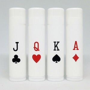 Poker Lip Balm | Playing Cards  | Beeswax | Lip Care, Gifts for Her, Women&#39;s Skin Care | Party Favors, Birthday Gift, Gift Ideas
