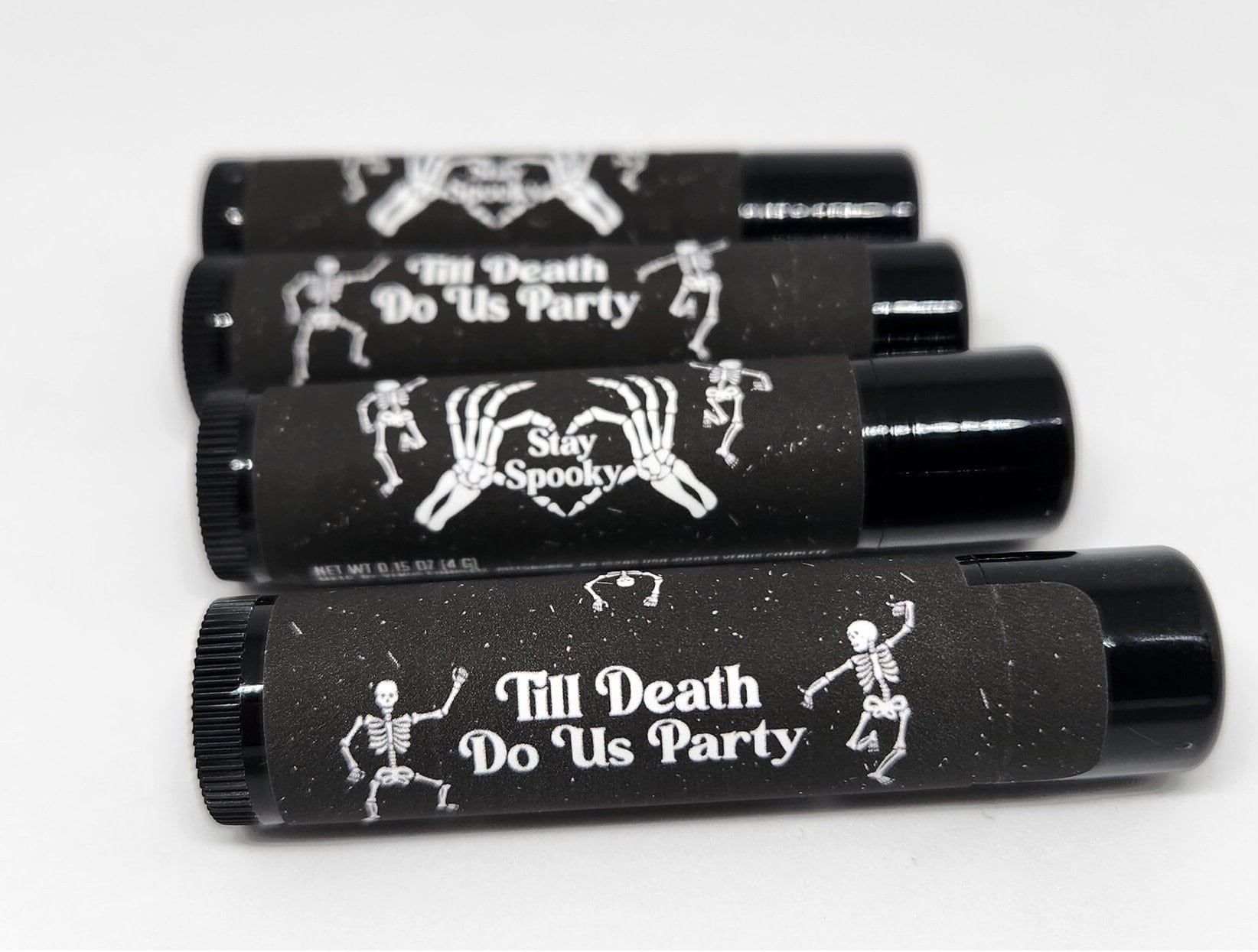 Till Death Do Us Party Lip Balm | Horror, Halloween, Gothic | Wedding Favors, Party Favors, Lip Balm, Bridal Party Favors, Engagement