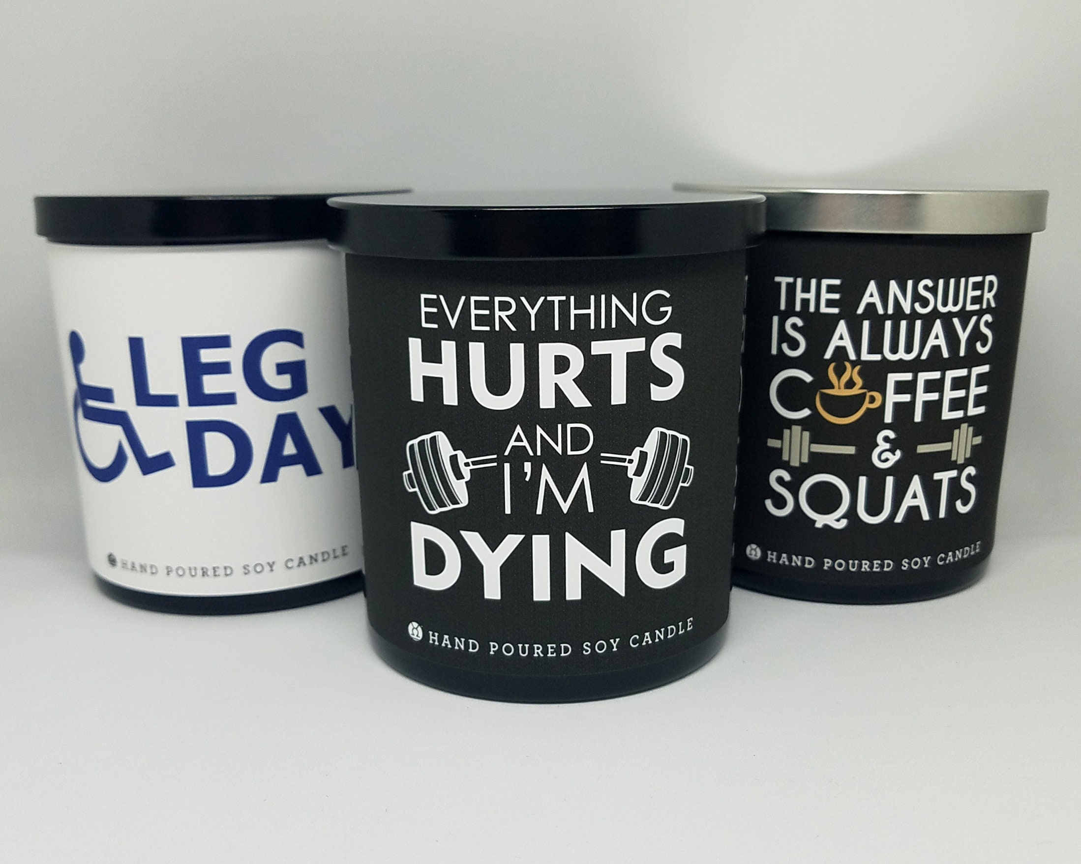 9oz. Fitness Candlegym Candle Health Funny Workoutsoy Etsy