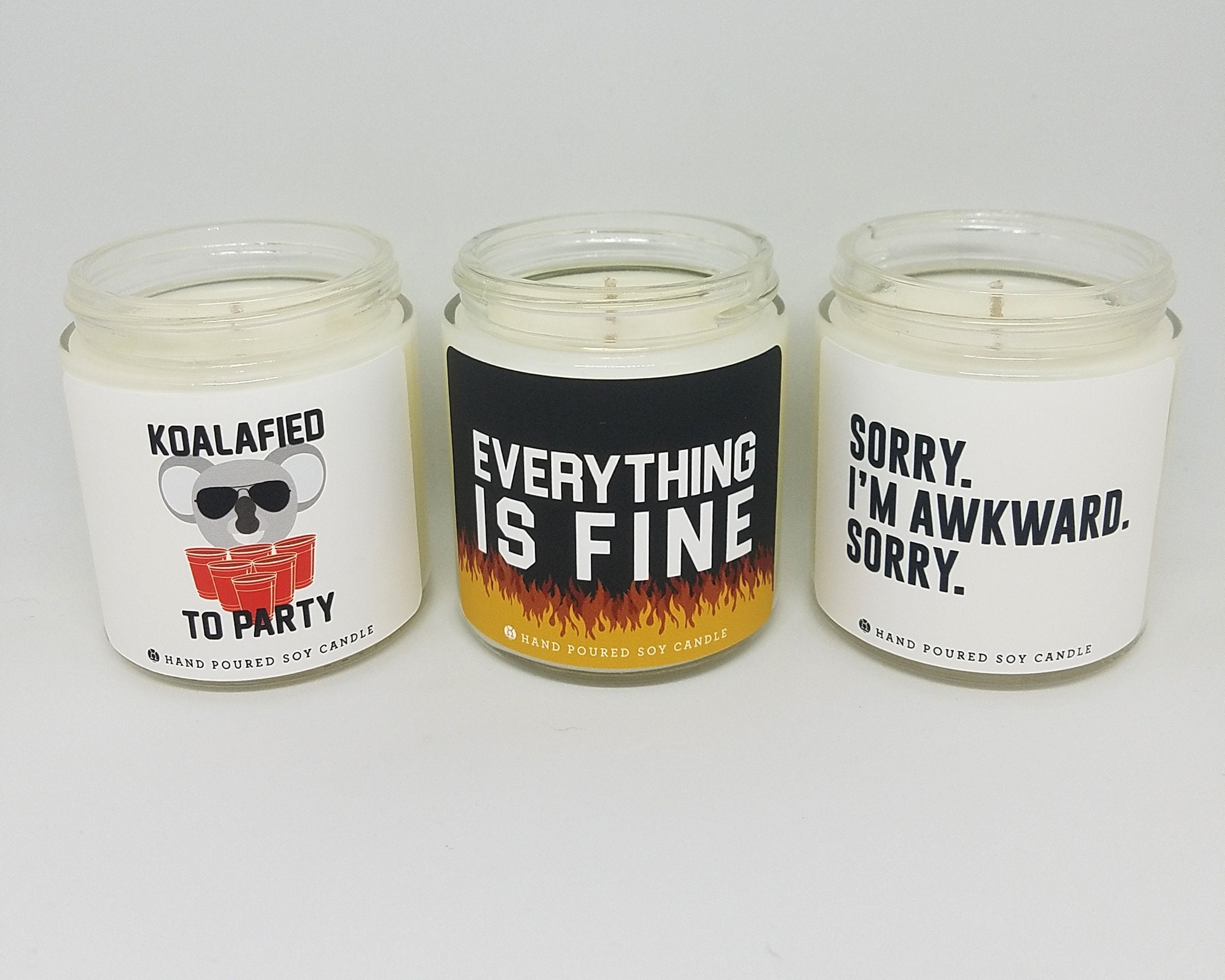 3.5oz. Funny CandlesSoy Candle Sarcasm Joke Quotes Etsy