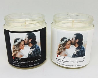 3.5oz. Social Media Candle | Instagram Post | Couples Gift, Personalized Gift | Valentine's Day, Anniversary, Birthday, Christmas