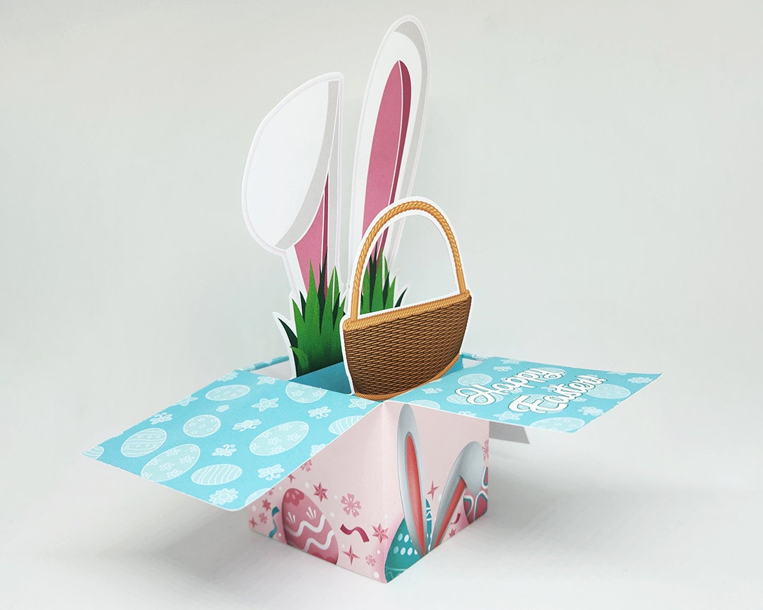 GREETING ART Biglietto pop-up pasqua, biglietto di auguri 3D, Happy Pessach, pop-up con busta