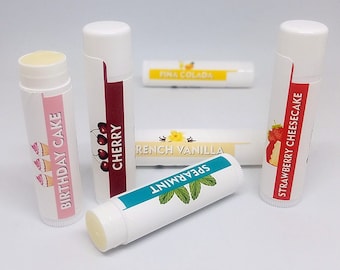 Hydraterende lippenbalsem | Natuurlijke lippenbalsem | Bijenwas | Lipverzorging, cadeaus voor haar, huidverzorging voor vrouwen | Feestartikelen, huwelijksgunsten, cadeau-ideeën