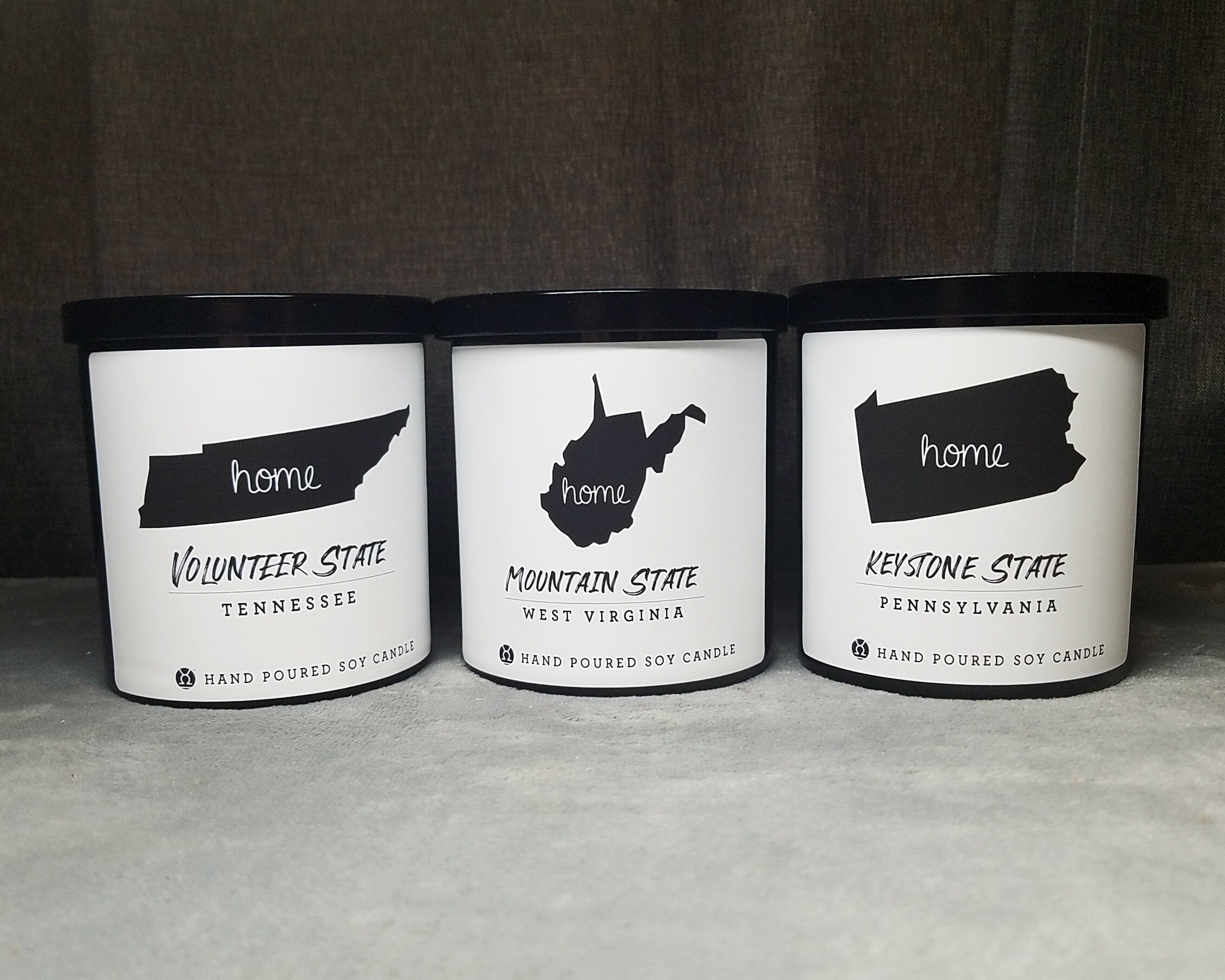 9oz. US State CandlesSoy Candles Home State CandlesUnited Etsy