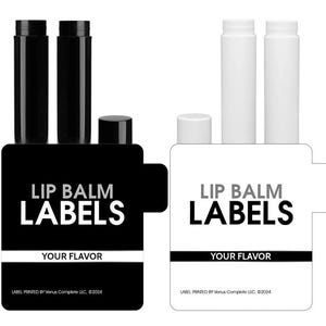 Lippenbalsam Etiketten | Glänzende, Matt, Kraft Braun Etiketten | Etiketten | 12 Blätter
