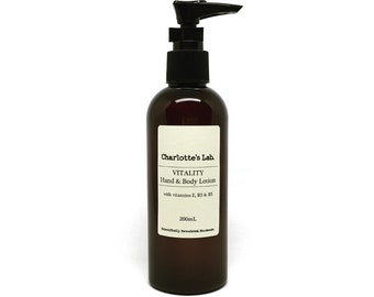 Vitality Vegan Body Lotion: Natural Skincare with Vitamins B3, B5 & E