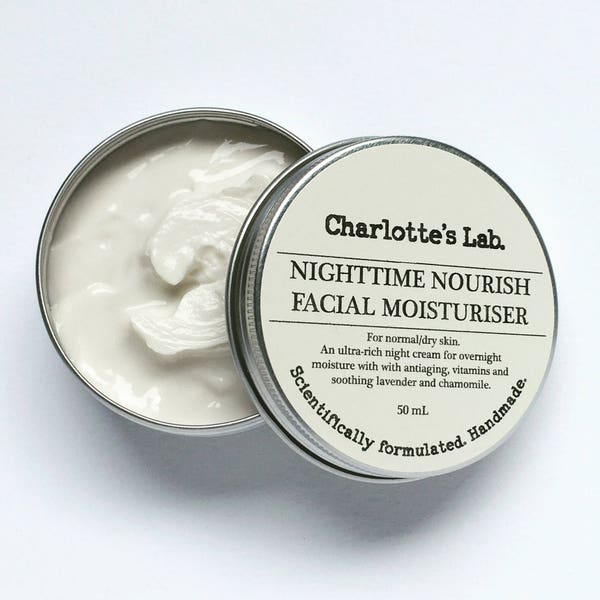 Nighttime Nourish - Crème Visage Naturelle Crème de Nuit | Soins de la peau naturels | Crème visage anti-âge pour peaux sèches à la niacinamide