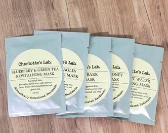 Natural Face and Hair Mask Bundle: Vegan Cruelty-Free Skincare