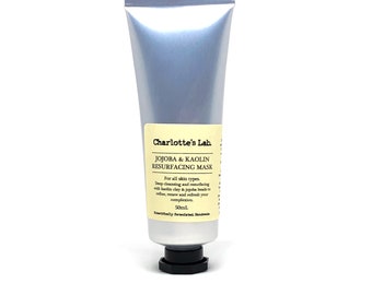 Jojoba & Kaolin Resurfacing Face Mask: Vegan Natural Skincare